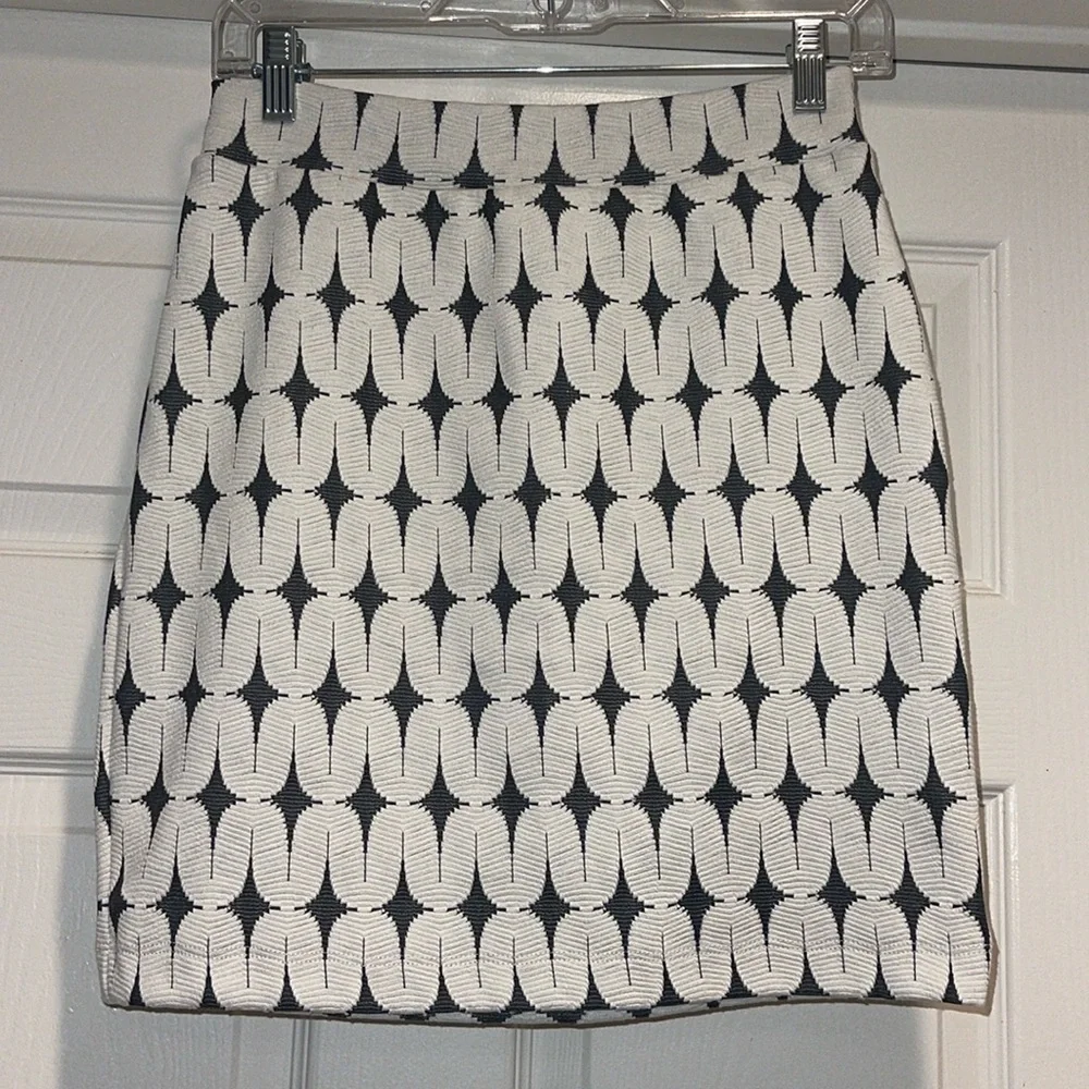 Renee C. Black and White Pencil Skirt - Picture 1 of 5